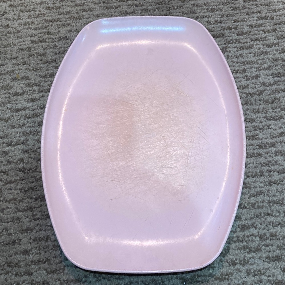 Man crest melancholy Serving Tray vintage from 50s or 60s